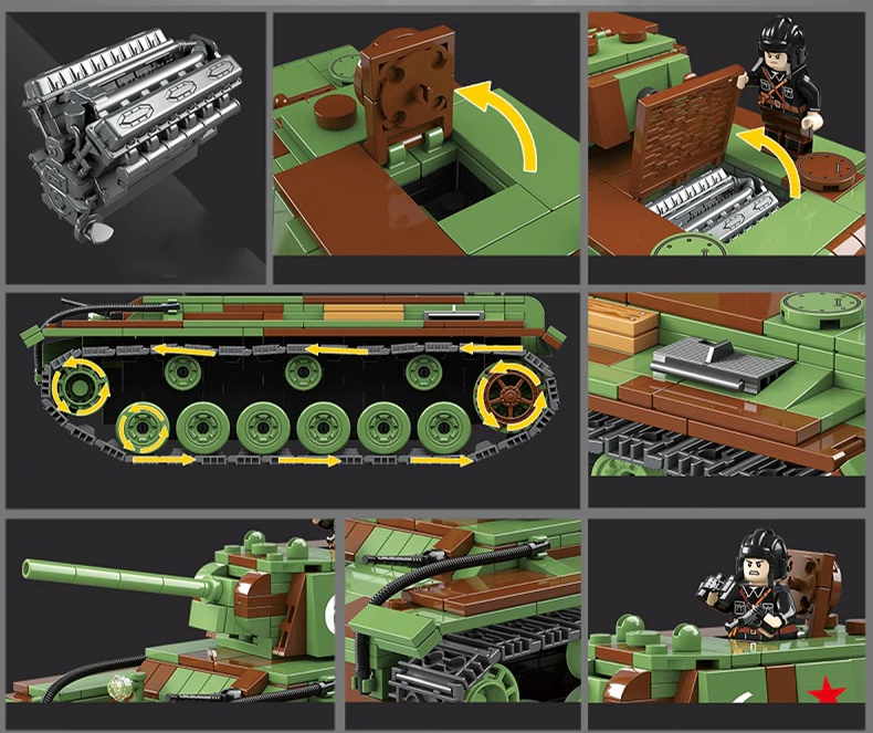 Quan Guan Lego KV 1 Tank Review Shark Munch